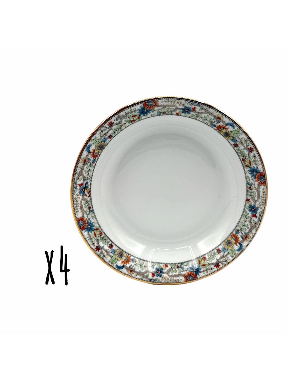 Set of 4 Antique Fraureuth The Alrae 7.5” Soup / Cereal Bowls – Germany